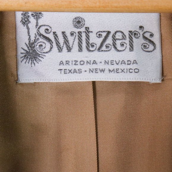 Switzer's Vintage Wrap Coat Womens M - XL 100% Wool Rabbit Fur Shawl Collar - Picture 2 of 13